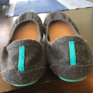 Tieks size 9 grey wool flats “greystone”